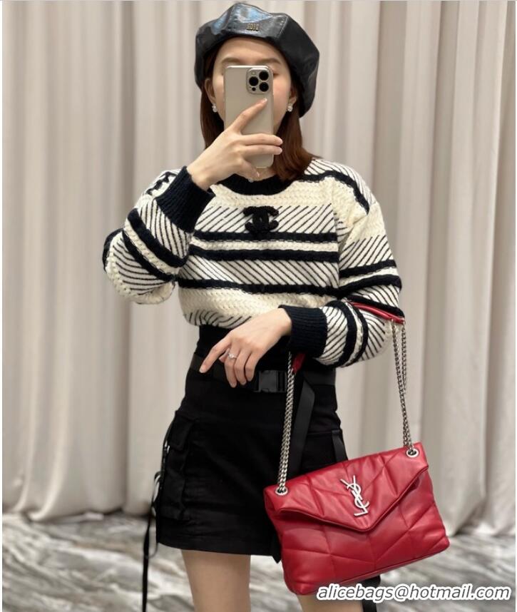 Affordable Price SAINT LAUREN PUFFER SMALL CHAIN BAG Y777476 Red