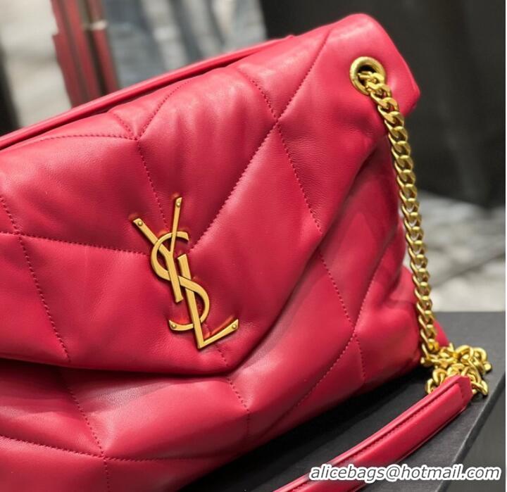 Affordable Price SAINT LAUREN PUFFER SMALL CHAIN BAG Y777476 Red