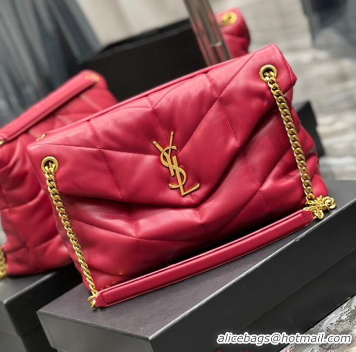 Affordable Price SAINT LAUREN PUFFER SMALL CHAIN BAG Y777476 Red