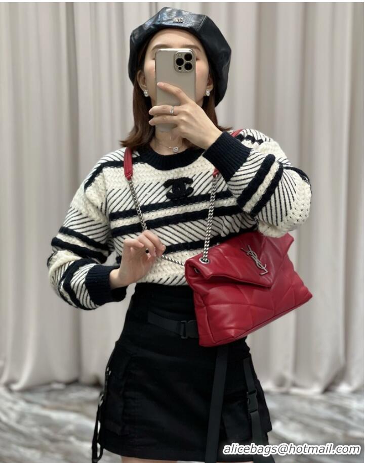 Affordable Price SAINT LAUREN PUFFER SMALL CHAIN BAG Y777476 Red