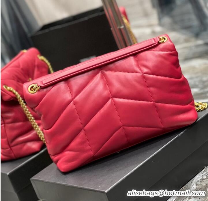 Affordable Price SAINT LAUREN PUFFER SMALL CHAIN BAG Y777476 Red