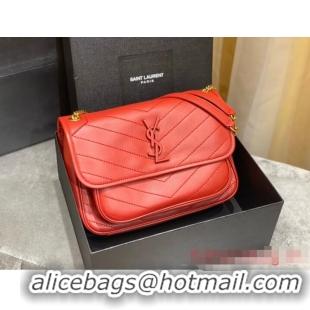 Promotional Yves Saint Laurent Medium Niki Chain Bag 498894 Red