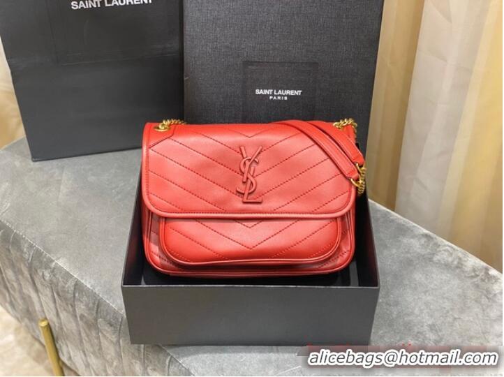 Promotional Yves Saint Laurent Medium Niki Chain Bag 498894 Red