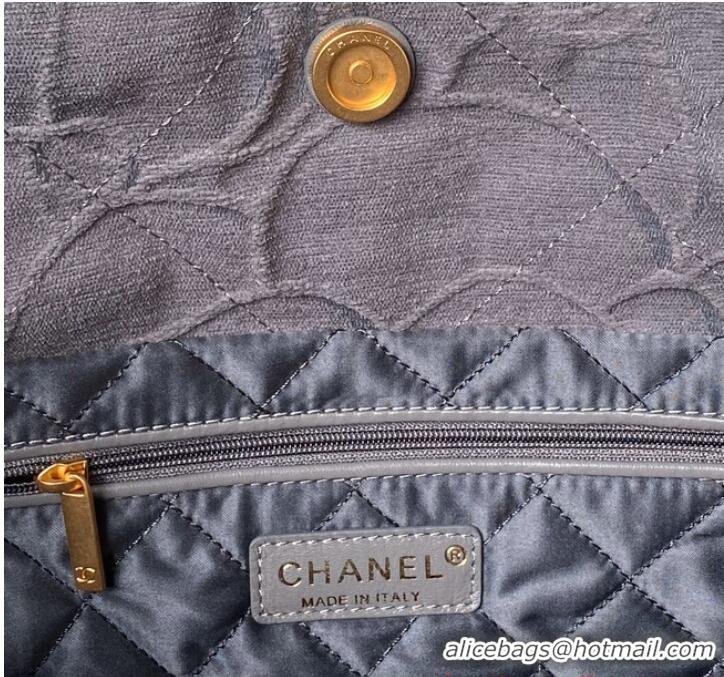 Reasonable Price CHANEL 22 HANDBAG Tweed AS3260 Gray