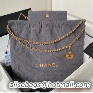 Most Popular CHANEL 22 HANDBAG Tweed AS3261 Gray