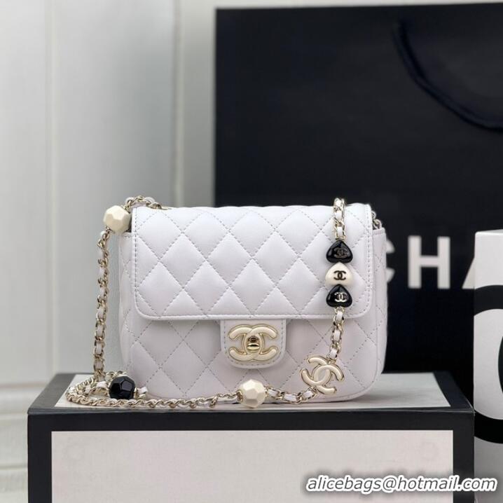 Reasonable Price Chanel CLUTCH WITH CHAIN AS3782 White