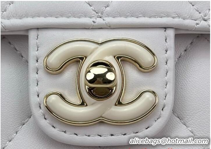 Reasonable Price Chanel CLUTCH WITH CHAIN AS3782 White