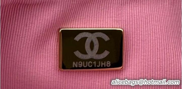 Most Popular Chanel Tweed CLUTCH WITH CHAIN AS3782 Pink