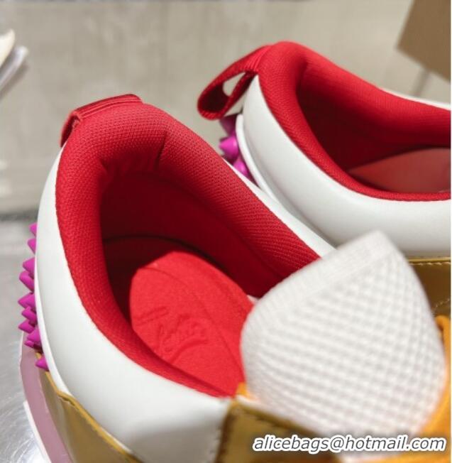 Low Cost Christian Louboutin Astroloubi Sneakers in Leather and Suede White/Multi 105088