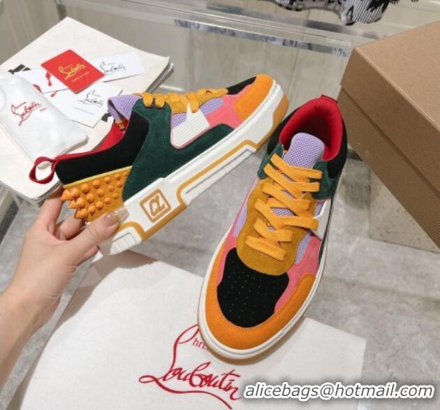 Most Popular Christian Louboutin Astroloubi Sneakers in Suede Orange/Multi 0105092