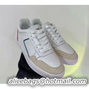 Low Cost Celine CT-10 Trainer Low Lace-up Sneakers in Calfskin White/Grey 0103110