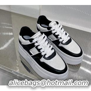 Purchase Celine CT-04 Trainer Platform Lace-up Sneakers 5.5cm in Calfskin White/Black 0103114