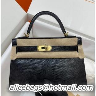 Buy Discount Hermes Kelly Shoulder Bags Original Leather KL2755 black