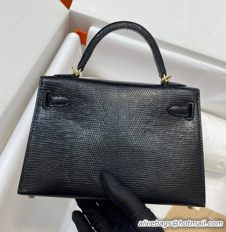 Buy Discount Hermes Kelly Shoulder Bags Original Leather KL2755 black