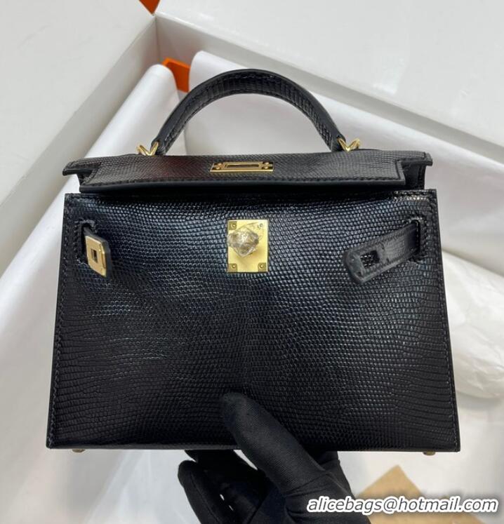 Buy Discount Hermes Kelly Shoulder Bags Original Leather KL2755 black