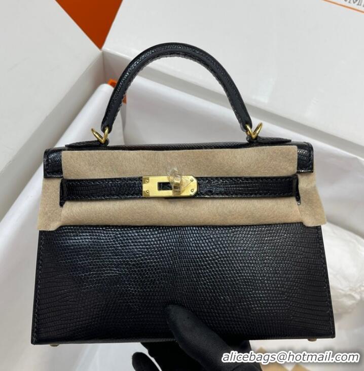 Buy Discount Hermes Kelly Shoulder Bags Original Leather KL2755 black