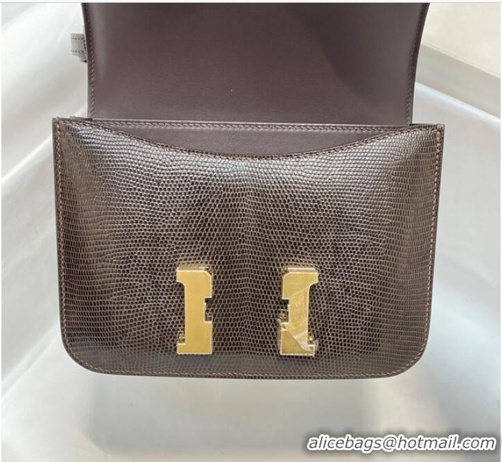 Unique Grade Hermes Original Lizard skin Constance Bag BK7828-3