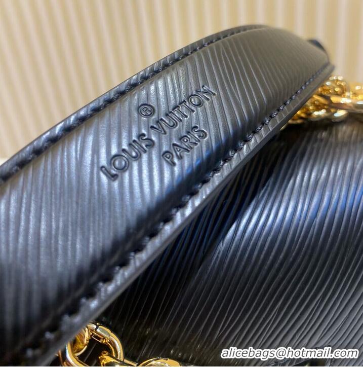 Best Price Louis Vuitton Epi Leather Twist PM M21119 Black Gold-Tone