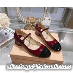 Perfect Miu Miu Patent Leather Pumps Mary Janes Red 108075