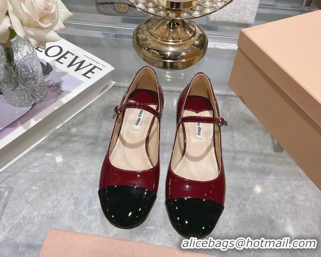 Perfect Miu Miu Patent Leather Pumps Mary Janes Red 108075