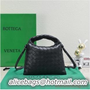 Top Design Bottega Veneta Mini Hop 777586 Black