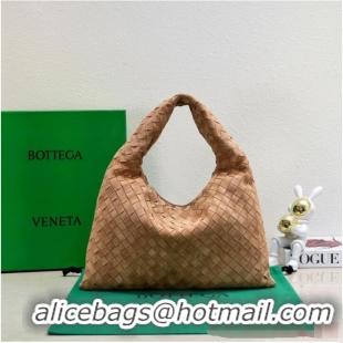 Well Crafted Bottega Veneta Small Hop Hop intrecciato suede top handle bag 763966 Acorn