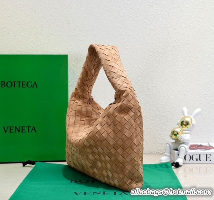 Well Crafted Bottega Veneta Small Hop Hop intrecciato suede top handle bag 763966 Acorn