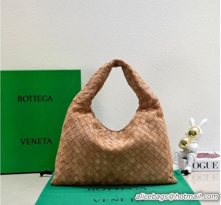 Well Crafted Bottega Veneta Small Hop Hop intrecciato suede top handle bag 763966 Acorn