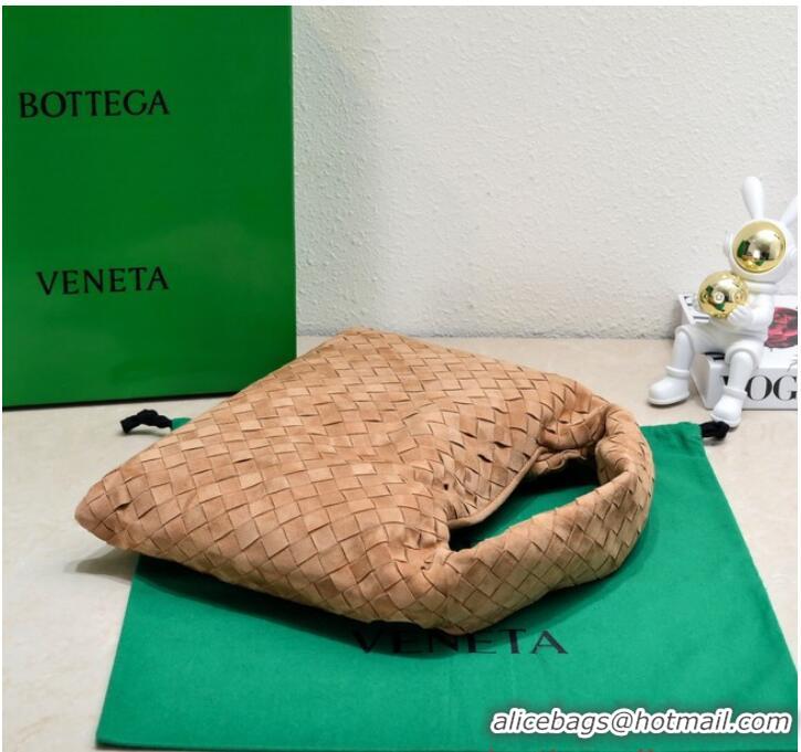 Well Crafted Bottega Veneta Small Hop Hop intrecciato suede top handle bag 763966 Acorn