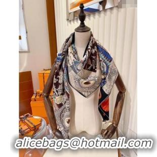 Promotional Hermes Cashmere & Silk Sqaure Shawl Scarf 140cm H1201 2024