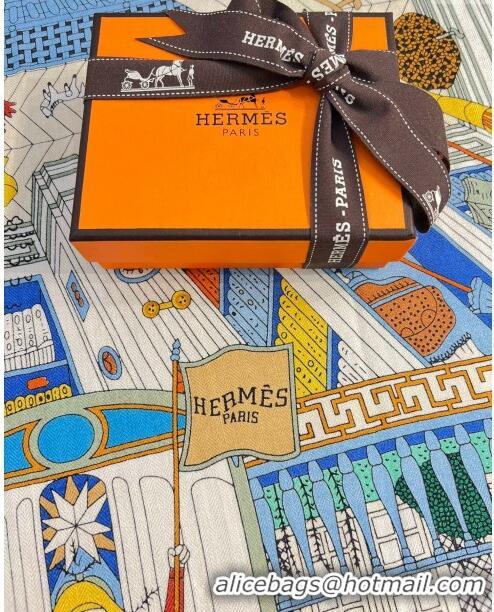 Inexpensive Hermes Cashmere & Silk Sqaure Shawl Scarf 140cm H1203 2024