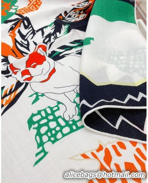 New Design Hermes Cashmere & Silk Sqaure Shawl Scarf 140cm H1204 2024