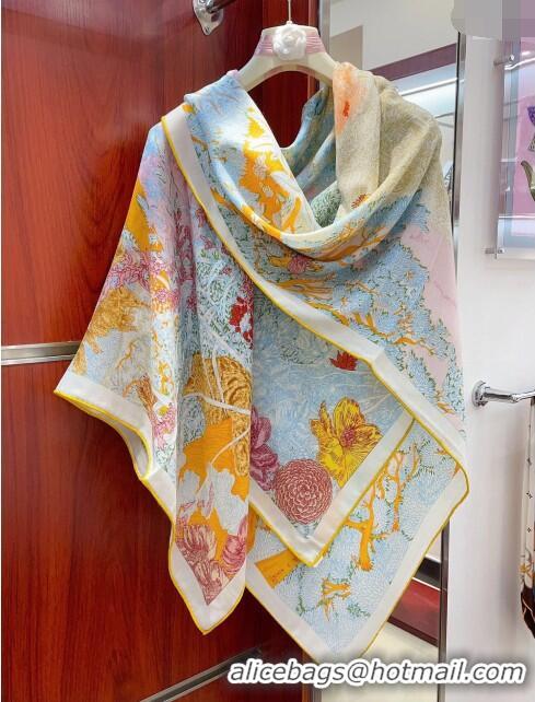 Top Quality Hermes Cashmere & Silk Sqaure Shawl Scarf 140cm H1208 2024