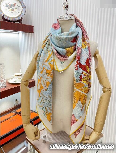 Top Quality Hermes Cashmere & Silk Sqaure Shawl Scarf 140cm H1208 2024