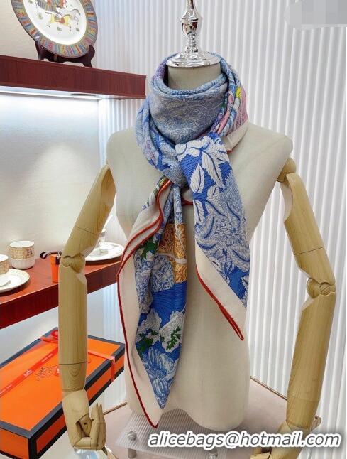 Top Quality Hermes Cashmere & Silk Sqaure Shawl Scarf 140cm H1211 2024