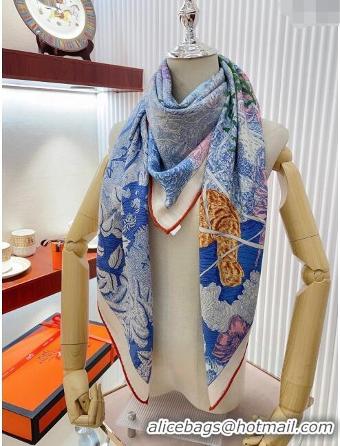 Top Quality Hermes Cashmere & Silk Sqaure Shawl Scarf 140cm H1211 2024