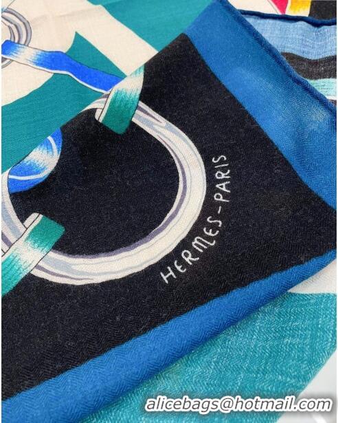 Reasonable Price Hermes Cashmere & Silk Sqaure Shawl Scarf 140cm H1212 2024