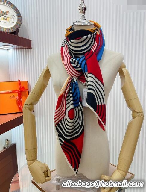 Good Taste Hermes Cashmere & Silk Sqaure Shawl Scarf 140cm H1215 2024