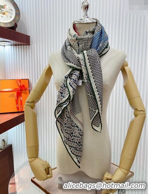 Popular Style Hermes Cashmere & Silk Sqaure Shawl Scarf 140cm H1219 2024