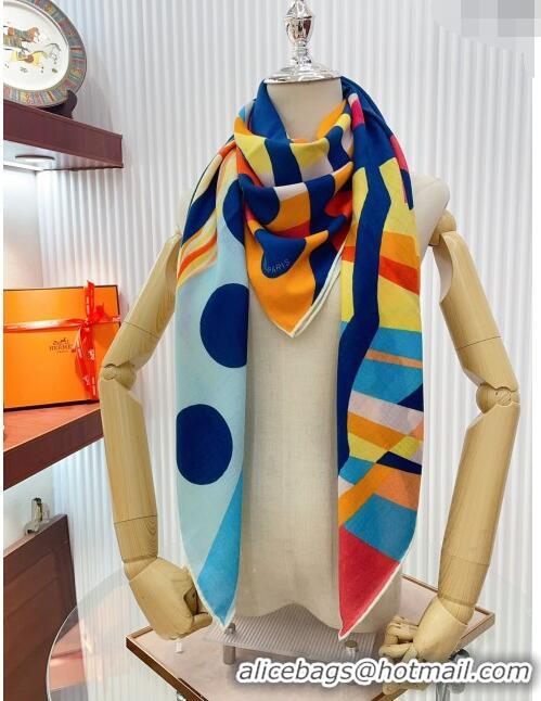 Top Grade Hermes Cashmere & Silk Sqaure Shawl Scarf 140cm H1221 2024