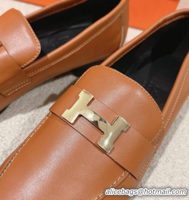 Low Price Hermes Paris Loafers in Velvet Brown 104042