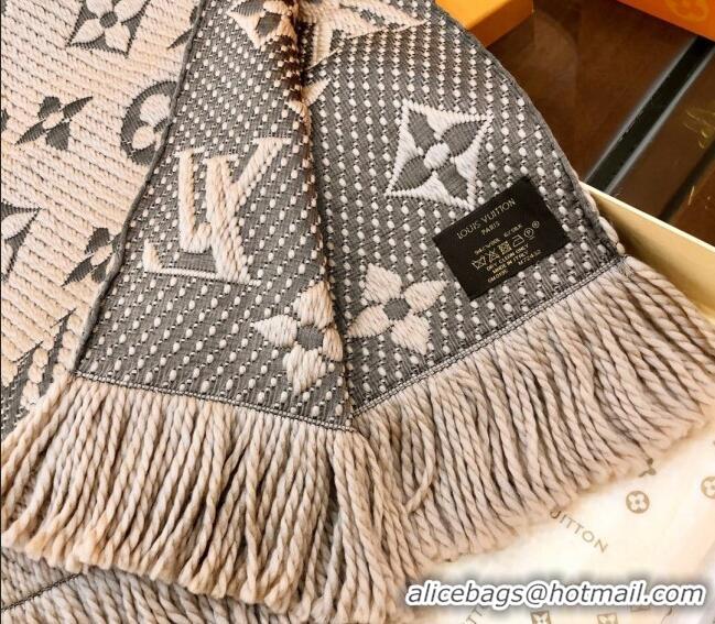 Reasonable Price Louis Vuitton Logomania Wool Long Scarf with Fringe 30x175cm LV011004 Beige 2024