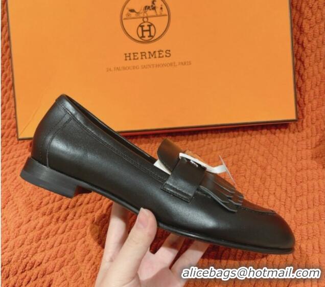 Good Quality Hermes Royal Loafers in Calfskin Black/Tan 0104059