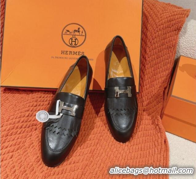 Good Quality Hermes Royal Loafers in Calfskin Black/Tan 0104059