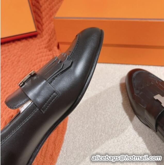 Good Quality Hermes Royal Loafers in Calfskin Black/Tan 0104059