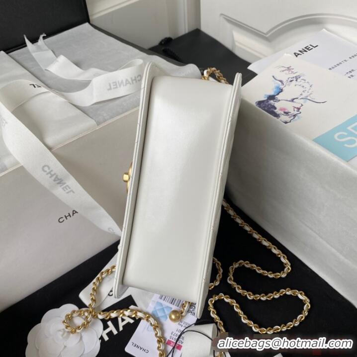 Best Price Chanel SMALL FLAP BAG AS2289 White