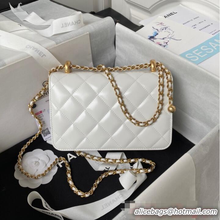 Best Price Chanel SMALL FLAP BAG AS2289 White