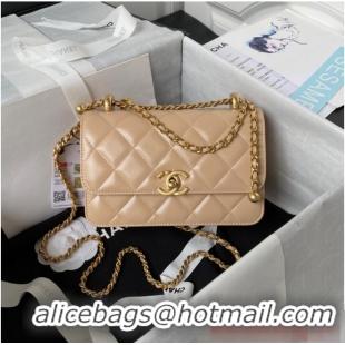 Top Quality Chanel SMALL FLAP BAG AS2289 Apricot