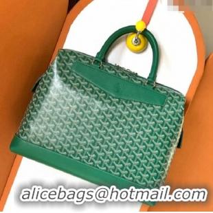 New Design Goyard Cisalpin Briefcase Document Case Top Handle Bag G8129 Green