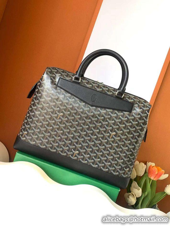 Famous Brand Goyard Cisalpin Briefcase Document Case Top Handle Bag G8129 Black